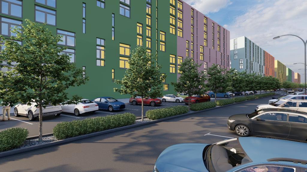 Озеленення розмежувальної клумби по вул.Юрія Липи в ЖК "Комфорт Таун"